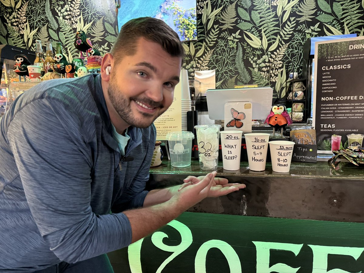 I mean…what IS sleep? 😂
The rain &amp; clouds are making hard to get out of bed!

We’re joining you this morning from Brew-Jas Coffee House on Milwaukee’s south side - and I’ve got some Fall Weather…FINALLY. #wiwx <a href="/tmj4/">TMJ4 News</a>