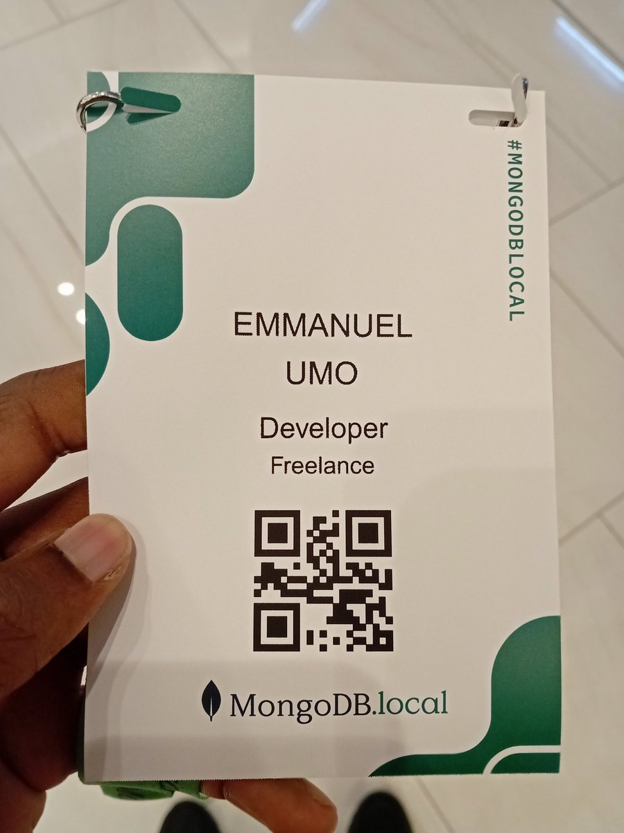 EmmanuelUmo07's tweet image. MongoDB Local @MongoDB 
#MongoDB