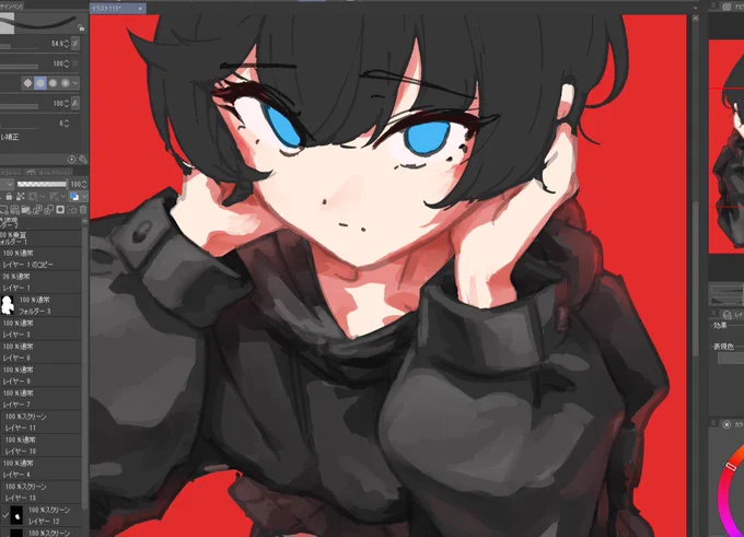 #これがこうなるから厚塗りは好き