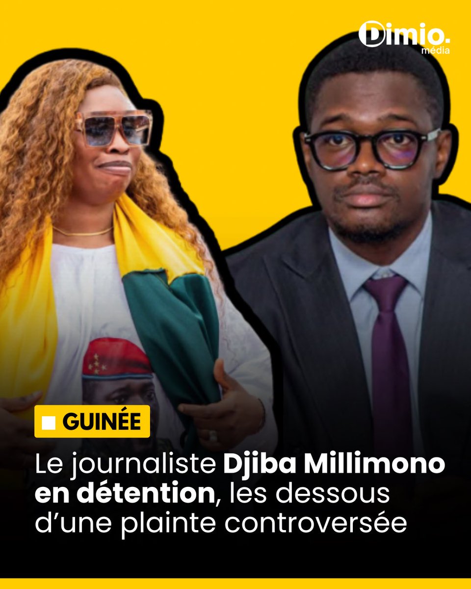 #Guinée | Le journaliste Djiba Millimono en détention, les dessous d’une plainte controversée.

➡️ Les détails à lire ici : dimiomedia.org/news/Guin%C3%A…