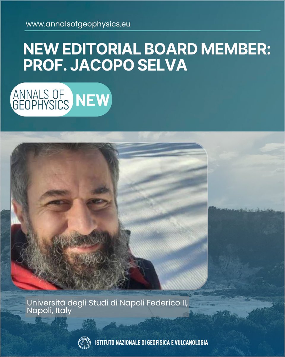 🆕 We are pleased to announce that Prof. Jacopo Selva, University of Naples Federico II, has joined the Editorial Board of #AnnalsofGeophysics. His research covers volcanic, seismic and tsunami hazards, multi-hazard risk, and uncertainty in hazard and risk
bit.ly/EGU_NH