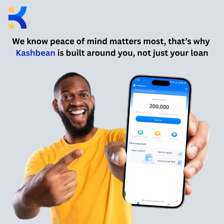 kashbeankenya's tweet image. Peace of mind matters most
That’s why #Kashbean is built around you, not just your loan. play.google.com/store/apps/det…

#SmartLoans #InstantCash #FinancialFreedom