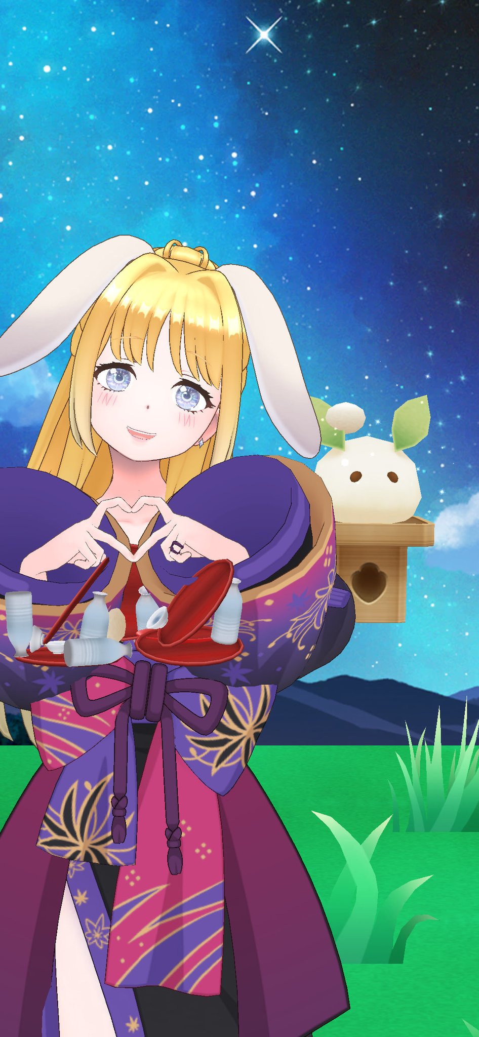 ももこページ　　❀本日満月ヒーリング月祈り❀ Koitsukihime Stained Glass Angel Print High Waist OP by Baby