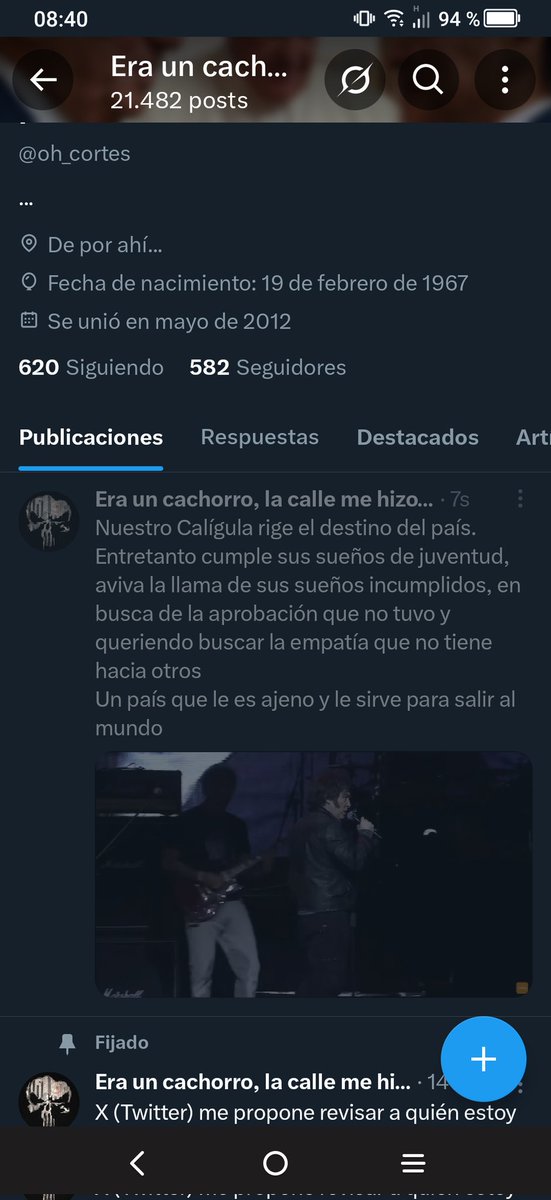 Cosa rara...
Quiero publicar y la publicación no sube...
Que pashoooo!!