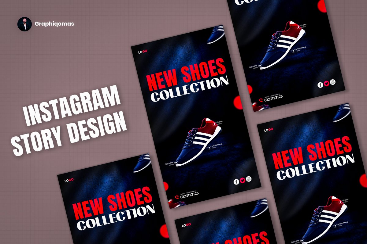 graphiqomas's tweet image. 🔥 Just wrapped up this Instagram Story Design for a shoe promotion!
Tried to keep it bold, minimal, and eye-catching—perfect for highlighting modern footwear fashion 👟✨

#ShoesDesign #InstagramStory #FashionDesign #GraphicDesign #CreativeDesign #graphiqomas #mehdihasanmasuf