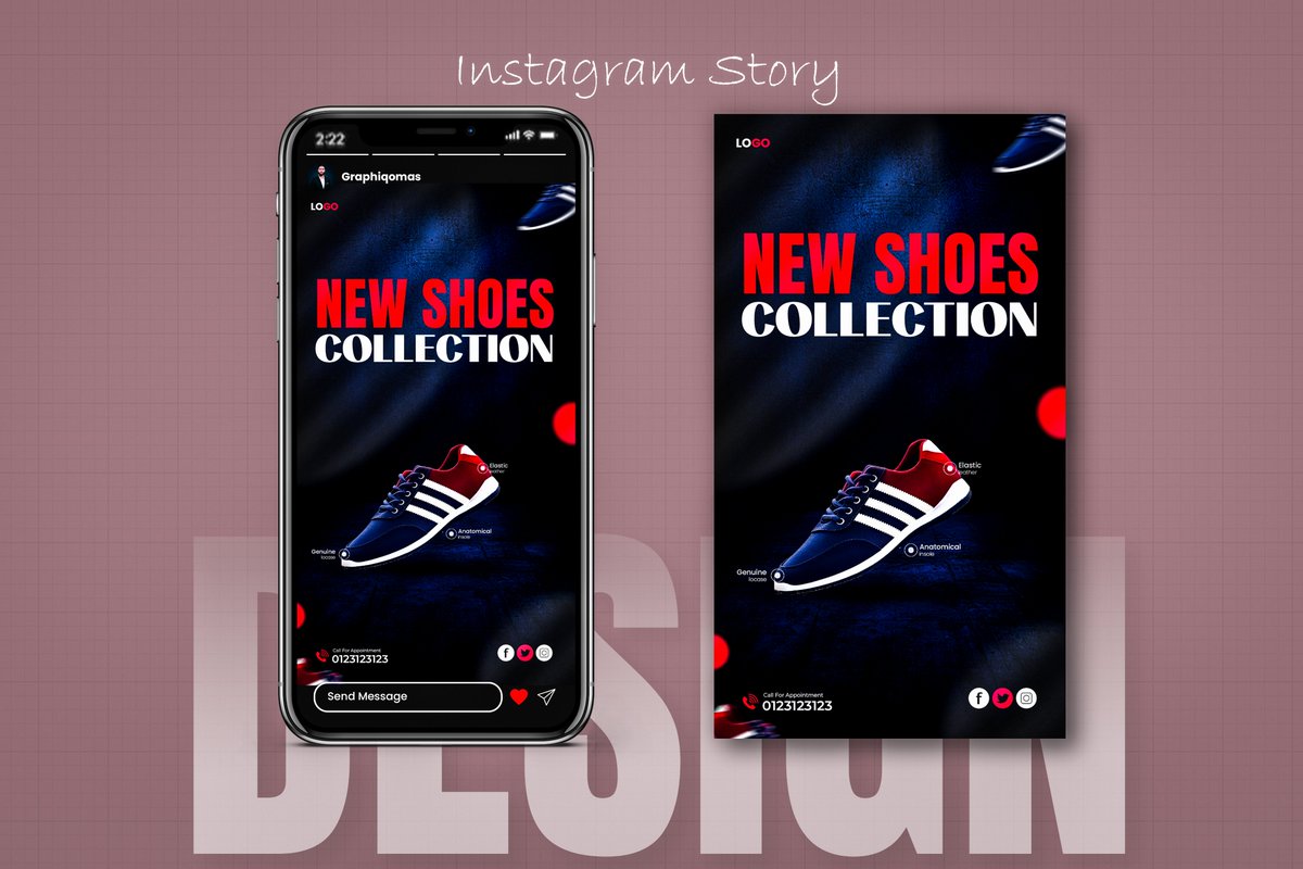 graphiqomas's tweet image. 🔥 Just wrapped up this Instagram Story Design for a shoe promotion!
Tried to keep it bold, minimal, and eye-catching—perfect for highlighting modern footwear fashion 👟✨

#ShoesDesign #InstagramStory #FashionDesign #GraphicDesign #CreativeDesign #graphiqomas #mehdihasanmasuf