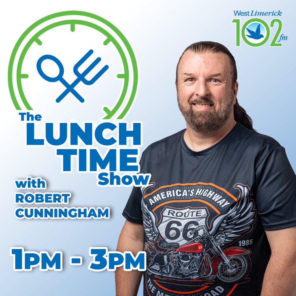 Make lunchtime count with 𝗥𝗼𝗯 𝗖𝘂𝗻𝗻𝗶𝗻𝗴𝗵𝗮𝗺 on the 𝗟𝘂𝗻𝗰𝗵 𝗧𝗶𝗺𝗲 𝗦𝗵𝗼𝘄 🎶📻 

Every weekday 𝟭𝟮–𝟮𝗽𝗺: music, news &amp; classic radio energy to keep your day moving! 
👉 Tune in at westlimerick102fm.ie

#WestLimerick102FM #LunchTimeShow #Radio #TuneIn
