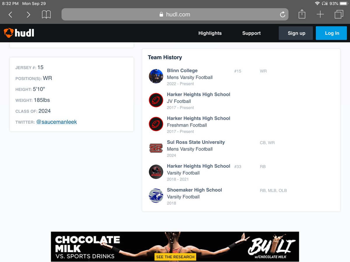 saucemanleek's tweet image. All my Alma Maters and Ht/Wt @HhhsKnights  @BLINNFBRECRUIT  @KilleenISD_  #LegacyBuilder #notdone