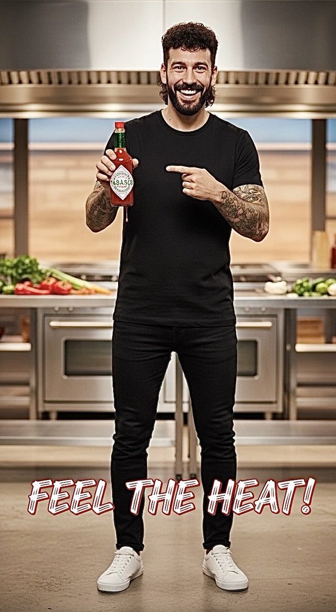 METALOGLOBUS02's tweet photo. 🔥 @kiotabasco turns up the heat — on and off the pitch.
From scoring screamers to crafting the hottest sauces with @TabasoOfficial, our No.43 knows one thing: bring the fire. 🌶️

Proudly owned by our striker, proudly made to burn the ordinary. ⚽️

#Tabasco #KT43 https://t.co/tN93sXhfiS