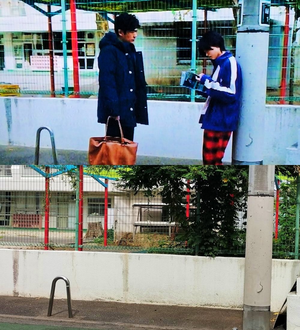 poly256pp's tweet image. 撮影用マンション
ロケ地の件
『＃先生の白い嘘』
『＃＃真相をお話しします』
『＃山田くんとlv999の恋をする 』
は同じ間取り
『＃あんのこと』
は別の間取り

マンション横
＃河合優実 さん
＃作間龍斗 さん
＃山下美月 さん

この街灯(黄色〇)は元々ありません