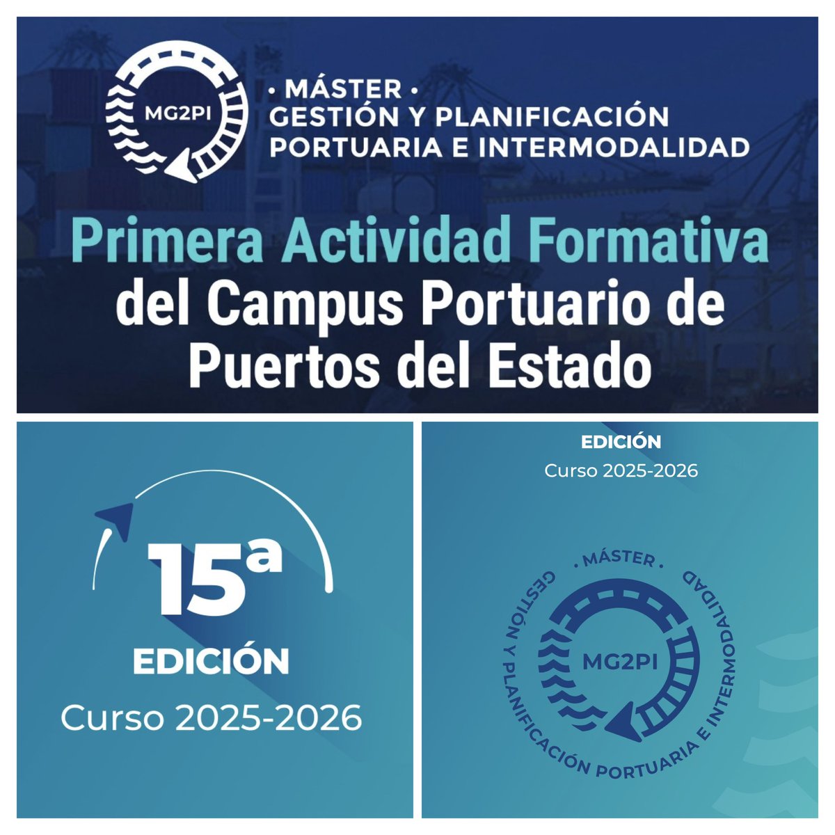 mg2_pi's tweet image. Una edición más se han cubierto las plazas para el curso 2025-2026, desde hace 15 años siendo el @mg2_pi un referente en el sector #portuario y #logístico.
Gracias por elegirnos!
@PuertosEstado 
@univcadiz 
#puertosazules #digitalización #puertos #innovación #economiacircular