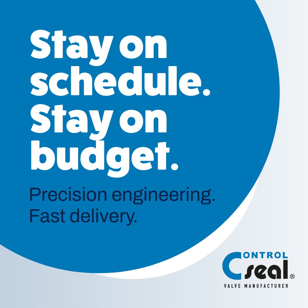 ControlSeal_Int's tweet image. Deadlines met. Budgets protected.

Choose Control Seal for high-performance valves with zero compromise.

Tested. Trusted. Certified.
