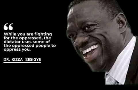 ttkofficia's tweet photo. Dr @kizzabesigye1 has told us to use elections only to awaken Ugandans to re-own their country not to ask  for votes in a process with known results. 

The police brutality, violence &amp; arrests are eminent.
Even in Luzira, his knowledge lives on. Let's take charge of our country. https://t.co/WT7nGkkt6Y