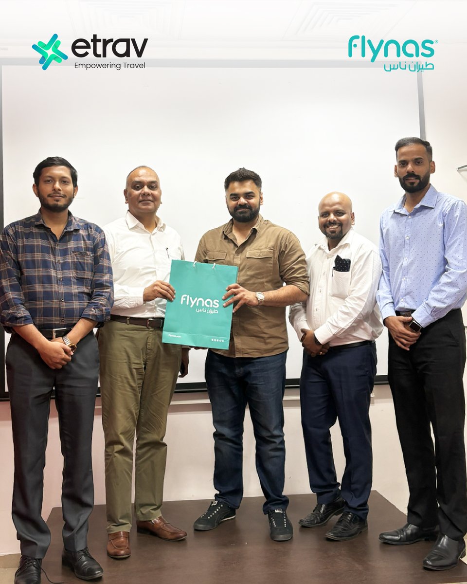 ETravTravelAPI's tweet image. A warm welcome to Mr. Shankar K (GM Sales India, flynas) at etrav Tech Ltd!
Great connecting and exploring future opportunities together - here’s to stronger partnerships and shared growth ahead!
#etrav #flynas #AirlinePartners #TravelTechnology #Aviation #B2BTravel