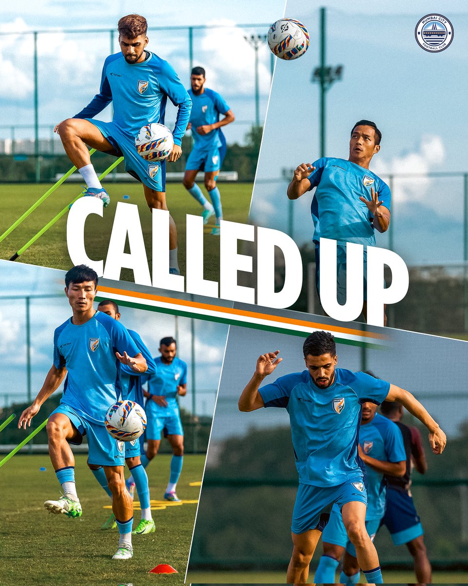 MumbaiCityFC's tweet image. Our Islanders are all set to rep the #BlueTigers in the upcoming #AFCAsianCupQualifiers against Singapore 🇮🇳

#BackTheBlue #AamchiCity 🔵