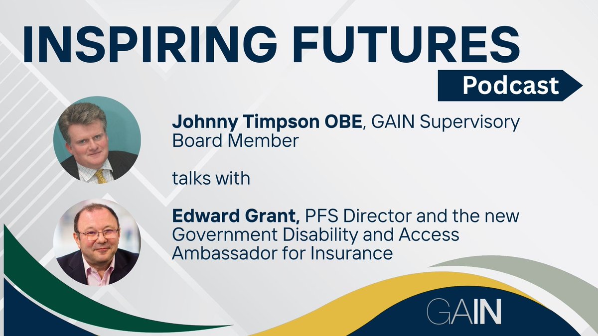 🎙️ New #InspiringFutures podcast: Edward Grant, Disability &amp; Access Ambassador for insurance, shares his vision, lived experiences of neurodiversity &amp; disability, and why collaboration drives change. Watch 👉 youtu.be/ZUBfjFC8YwU?si…
#InspiringFutures #GovernmentAmbassadors