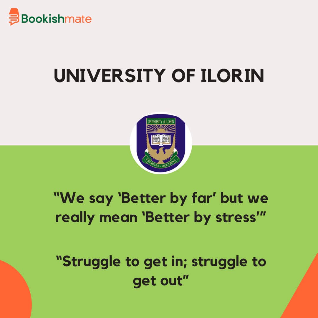 Bookishmateapp's tweet photo. Just for laughs 😂
What if Nigerian universities had honest slogans https://t.co/w2Uqu6pQxi