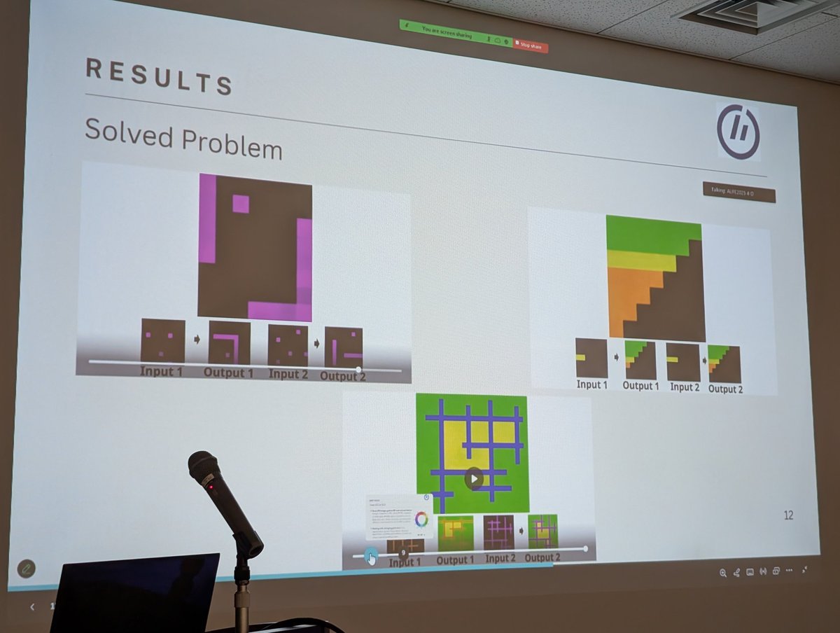 HirokiSayama's tweet photo. Etienne Guichard proposes ARC-NCA (Abstraction and Reasoning Corpus NCA)
#DistributedCiphers
#ALIFE2025 @ALifeConf https://t.co/rbThBVajYu