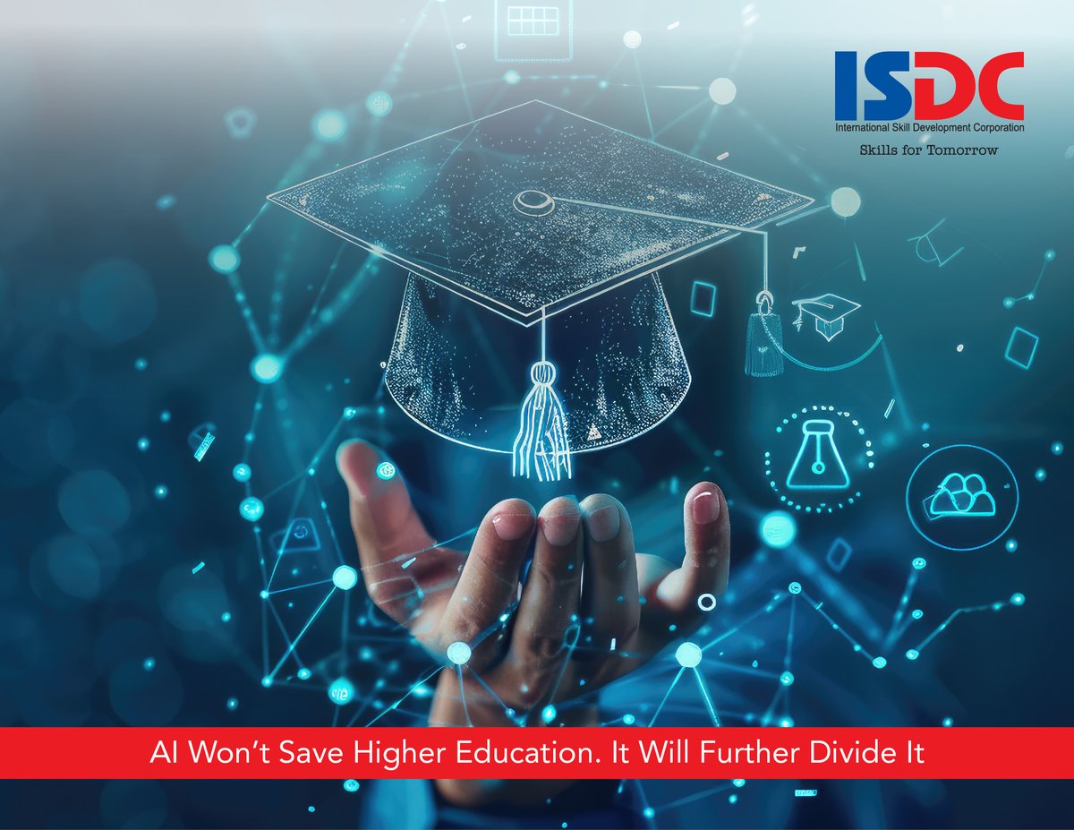 AI won’t save higher education. It will further divide it

Read more here:
universityworldnews.com/post.php?story…

#ISDCGlobal #highereducation #ISDC #AI #artificialintelligence #FinancialDistress #Permacrisis #combustion #universities