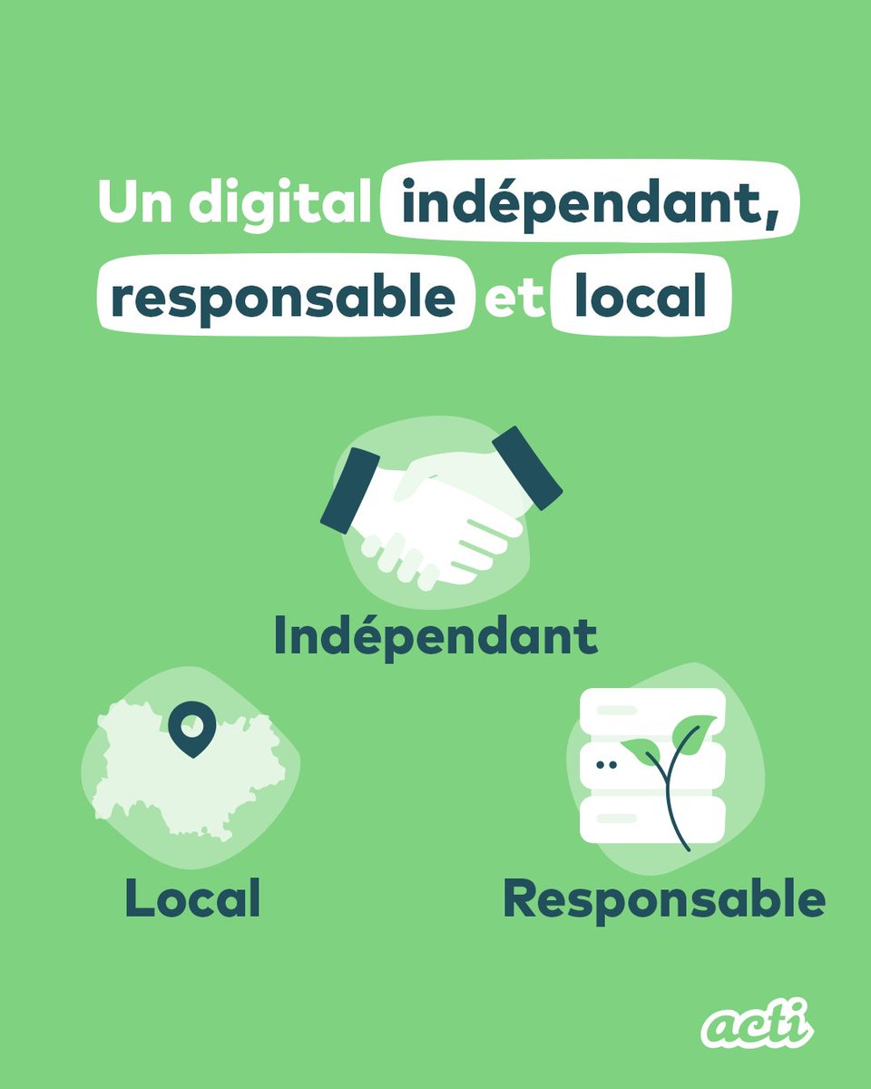 🌍 acti, agence digitale indépendante &amp; lyonnaise.

➡️ Proximité &amp; relation de confiance avec nos clients
➡️ Hébergement en Green Data Center AuRA
➡️ Projets conçus et pilotés localement, sans sous-traitance lointaine.