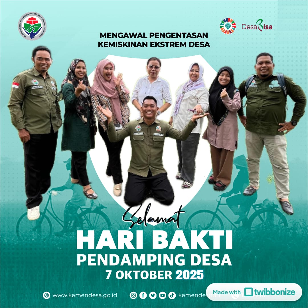 Arpan_Maulana81's tweet image. Selamat Hari Bhakti Pendamping Desa
Berdaya Desa Berdaya Indonesia.... 

#Siap_Dampingi_Desa
#Indonesia_Jaya_dari_Desa
#SaveTPP
#AngkatTPP_jadi_PPPK
Kementerian Desa dan Pembangunan Daerah Tertinggal 
Prabowo Subianto