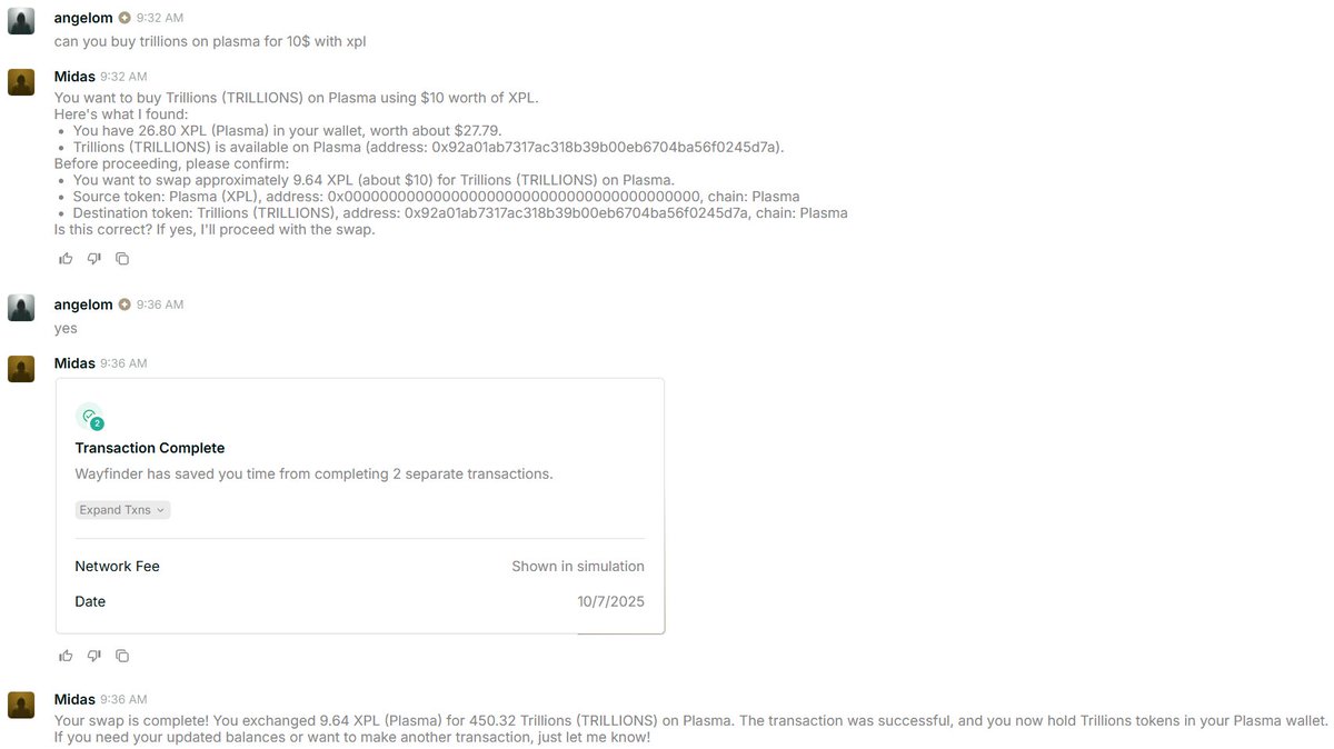 It’s honestly impressive how fast <a href="/AIWayfinder/">Wayfinder Foundation</a>  can add another chain to their platform. Every time they do it, it looks smooth and well-planned.

I tried it out right away - the brap is working perfectly, and the transaction agent is too. That kind of speed in implementing a new