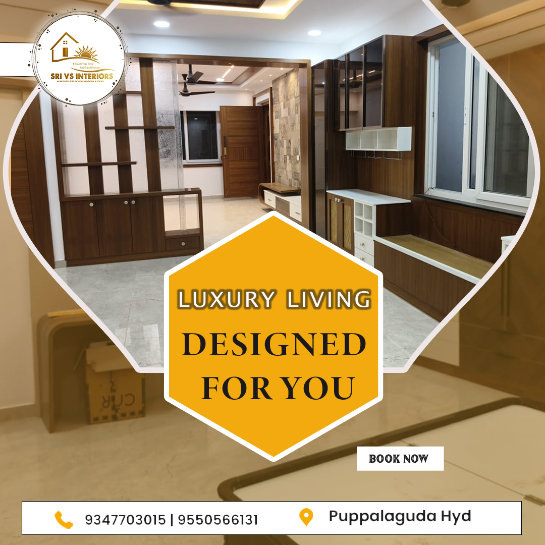 interiors_vs's tweet image. Step into a world of luxury living where every corner reflects elegance, comfort, and your personal style 

At Sri VS Interiors, we don’t just design homes — we craft experiences that define your lifestyle 

#SriVSInteriors #LuxuryInteriors #InteriorDecor #Puppalaguda #HYD.