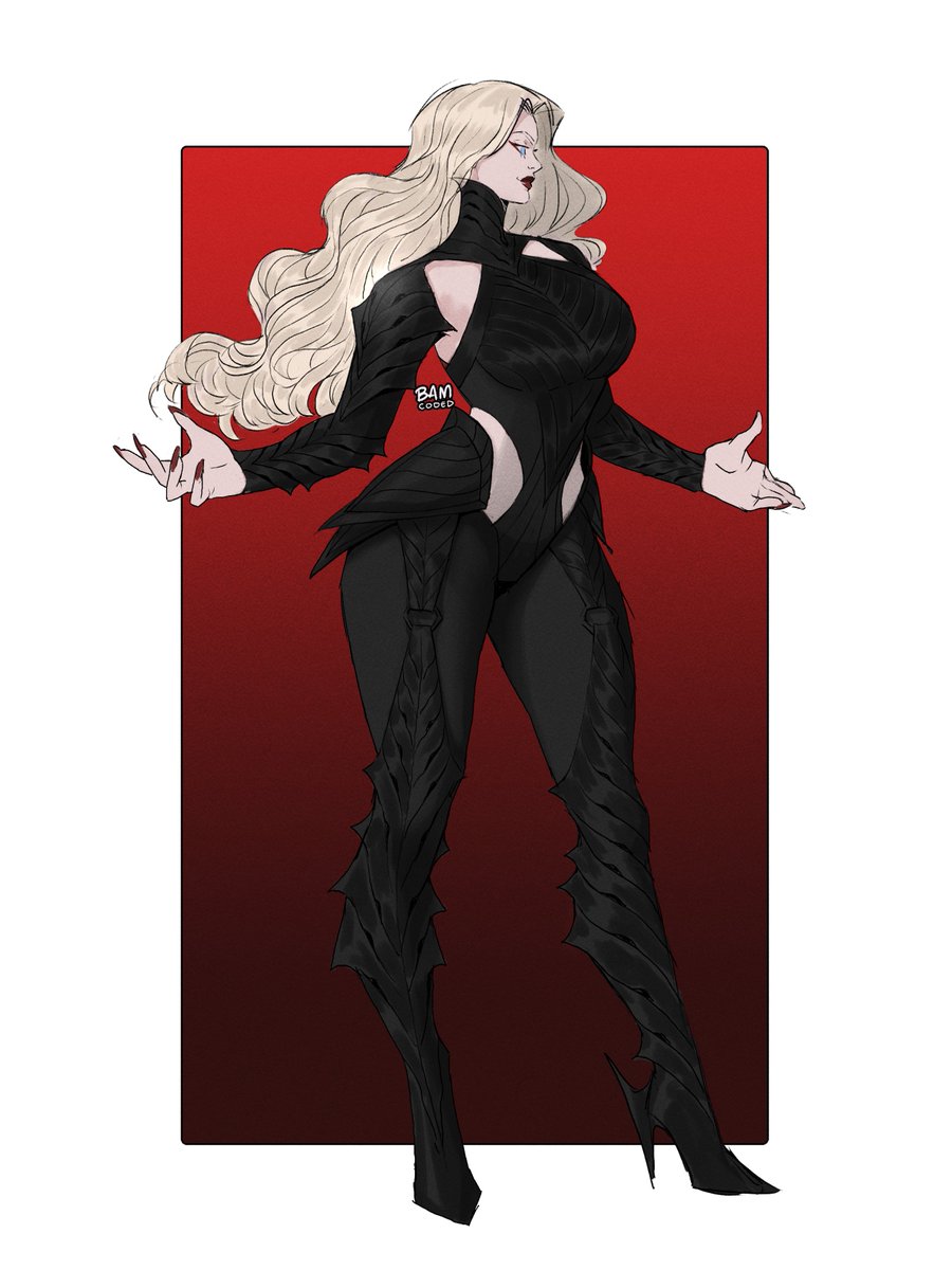 bam_coded's tweet image. Emma Frost - Halloween fan skin concept #MarvelRivals #MarvelRivalsfanart #EmmaFrost