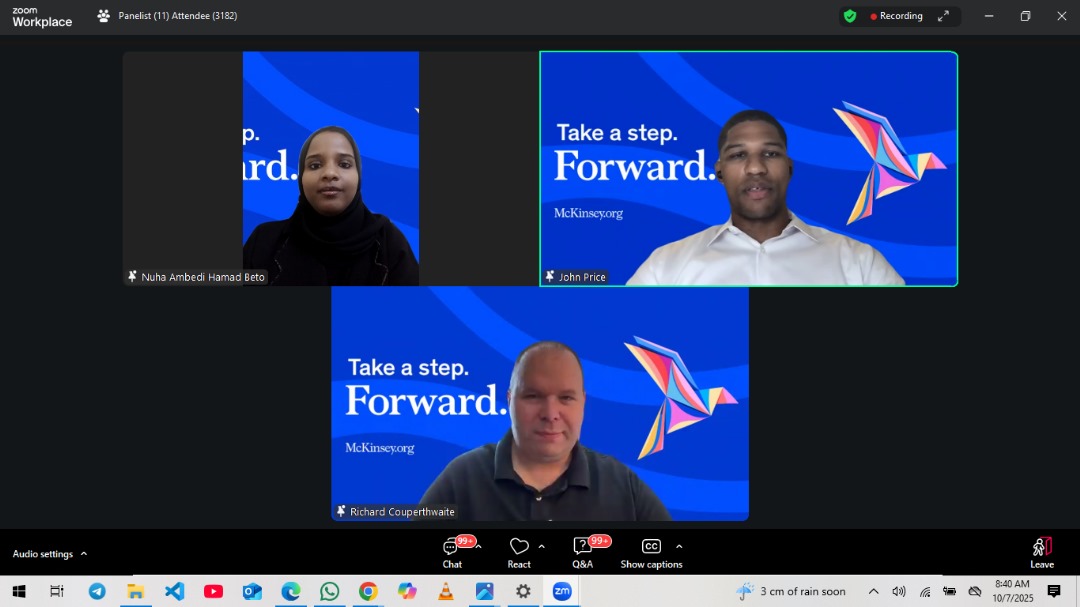 okwudilicanice_'s tweet image. Just kicked off my journey with the @McKinsey Forward Program 

Excited to learn, grow, and build future-ready skills with brilliant minds across Africa.

Let’s take a step Forward
#McKinseyForward #FutureOfWork