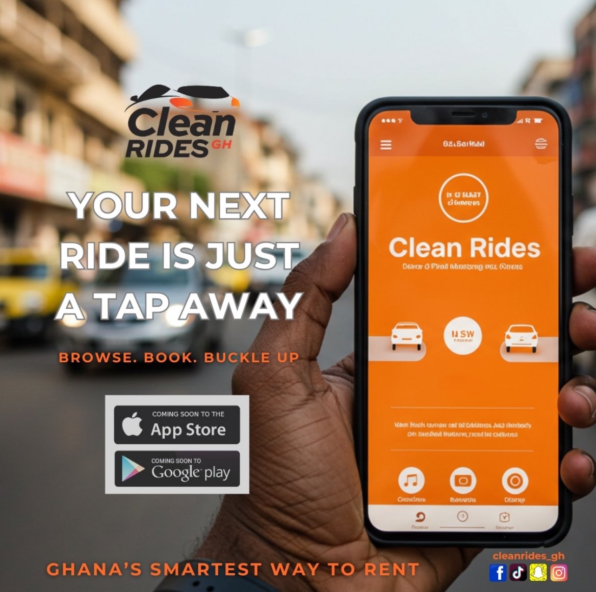 Cleanridesgh's tweet photo. NEED A RIDE? WE'VE REDEFINED RENTING!

With Clean Rides GH, booking your next ride is now faster, smarter, and right at your fingertips. Whether it's for a quick trip, weekend getaway, or business, we've got you covered with safe, clean, and affordable rentals. #CleanRidesGh https://t.co/a7hnMu0dBH