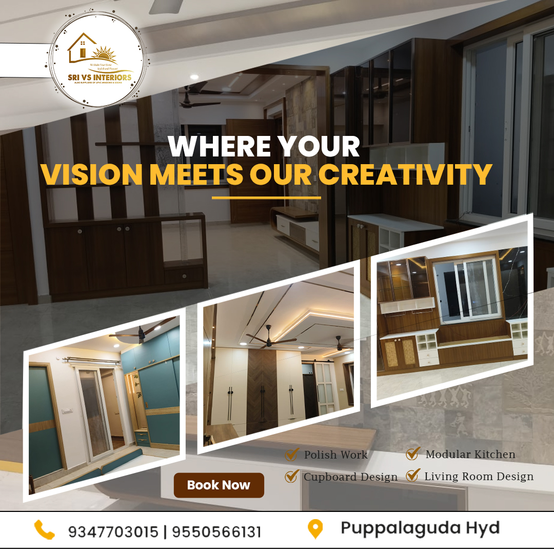 interiors_vs's tweet image. At Sri VS Interiors, we Design your Dream spaces into An Stunning Realities 

From elegant modular kitchens to stylish living rooms  &amp;amp; sleek cupboard designs, every detail is crafted with precision and passion

#SriVSInteriors #LuxuryInterior #Interior #HomeDecor #Manikonda #HYD