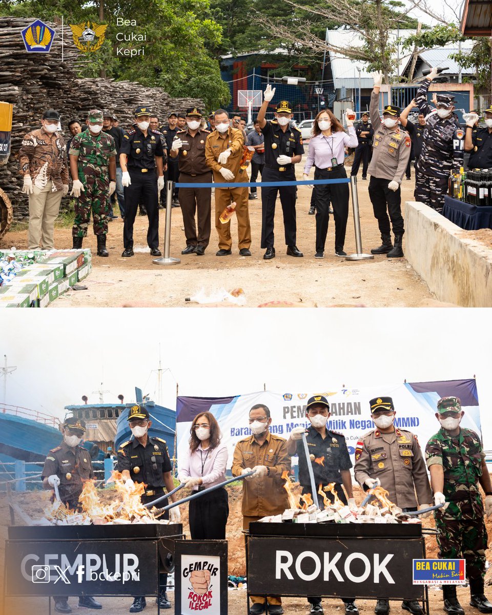 bckepri's tweet photo. Pemusnahan Barang yang Menjadi Milik Negara Oleh Kantor Wilayah DJBC Khusus Kepulauan Riau bersama dengan KPPBC TMP B Tanjung Balai Karimun

https://t.co/Zqw91caVVh https://t.co/1AkjVxN3zx
