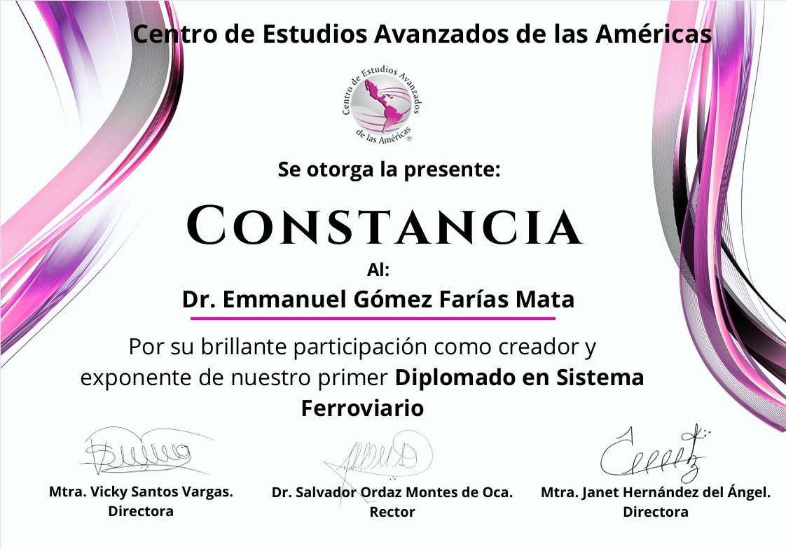 "El conocimiento si no se sabe aplicar es peor que la ignorancia" Charles Bukowski.
El <a href="/CEAAMER2018/">CEAAMER</a>  Universidad en Línea siempre a la vanguardia junto con el <a href="/clusterferrovi1/">Clúster Ferroviario e.V.</a>  Clúster del Sector Ferroviario de Mexicanos en Alemania e.V.