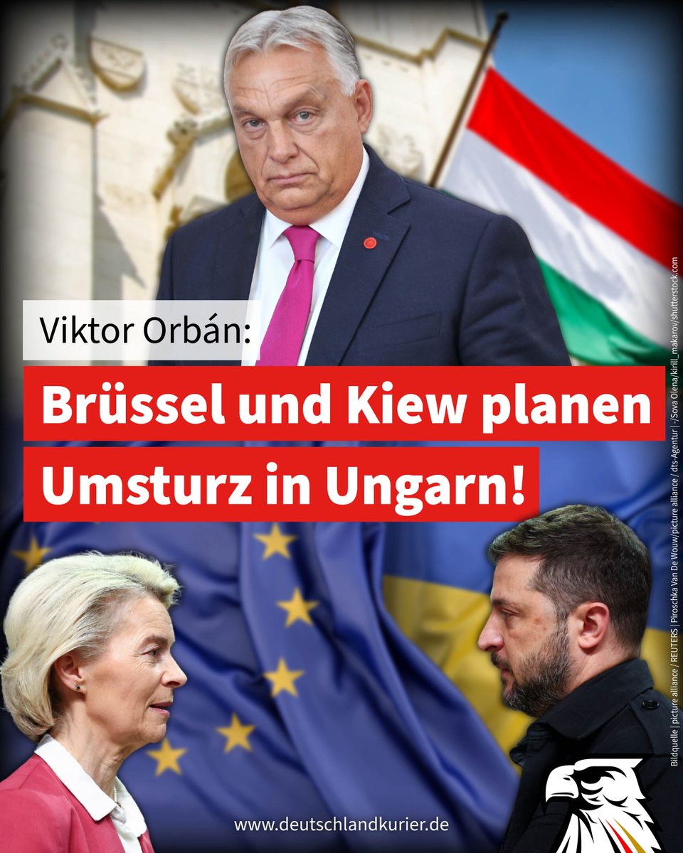 Viktor Orbán: Brüssel und Kiew planen Umsturz in Ungarn!

Der ungarische Ministerpräsident Viktor Orbán ist davon überzeugt, dass EU-Kommissionspräsidentin von der Leyen und der ukrainische Präsident Wolodymyr Selenskyj konspirieren, um einen Umsturz in Ungarn herbeizuführen und