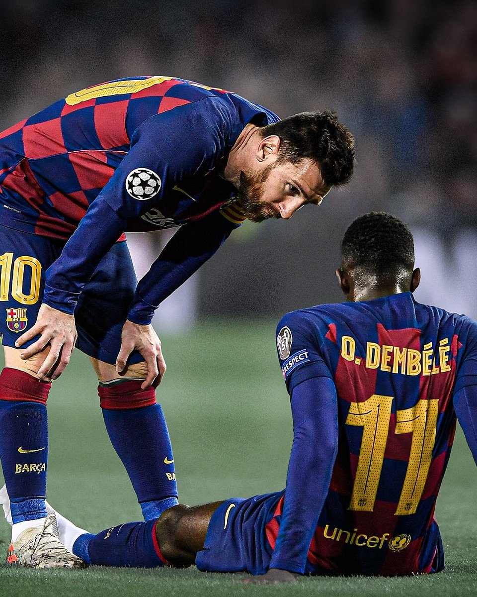 Dembele is pure fan of messi ❤️