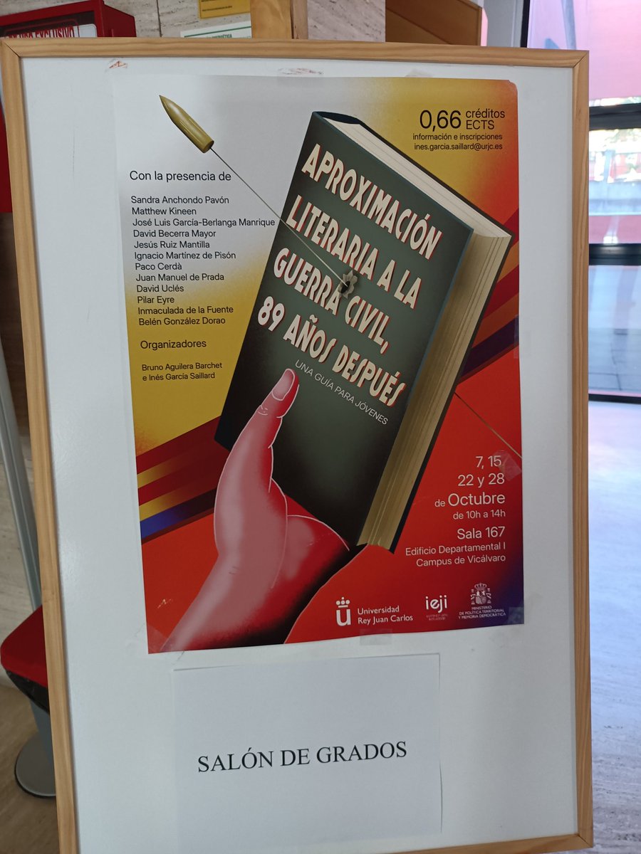 DBecerraMayor's tweet image. En unos minutos empezamos con esto en la Universidad Rey Juan Carlos I de Madrid