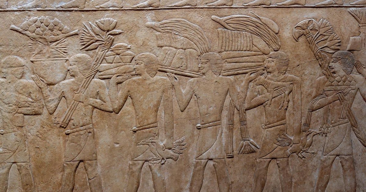 Bennu's tweet image. The roughly 16 x 24-inch relief that is now missing depicts the three ancient Egyptian seasons: Akhet (inundation), Peret (growth), and Shemu (harvest).

Egyptian authorities probe disappearance of rare 4,000-year-old limestone relief from Saqqara cbsnews.com/news/egypt-400…