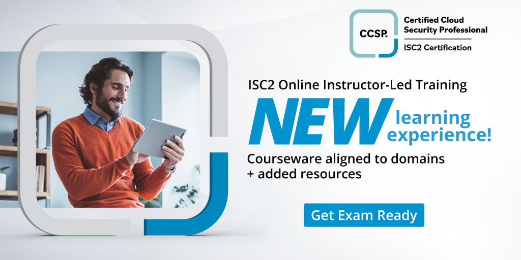 ISC2APAC's tweet image. Enhanced CCSP Online Instructor-Led training delivers more intuitive learning that aligns specifically to the domains.
Sign up for training in the APAC time zone: ow.ly/OsQO50X7xGV
#CCSPTraining