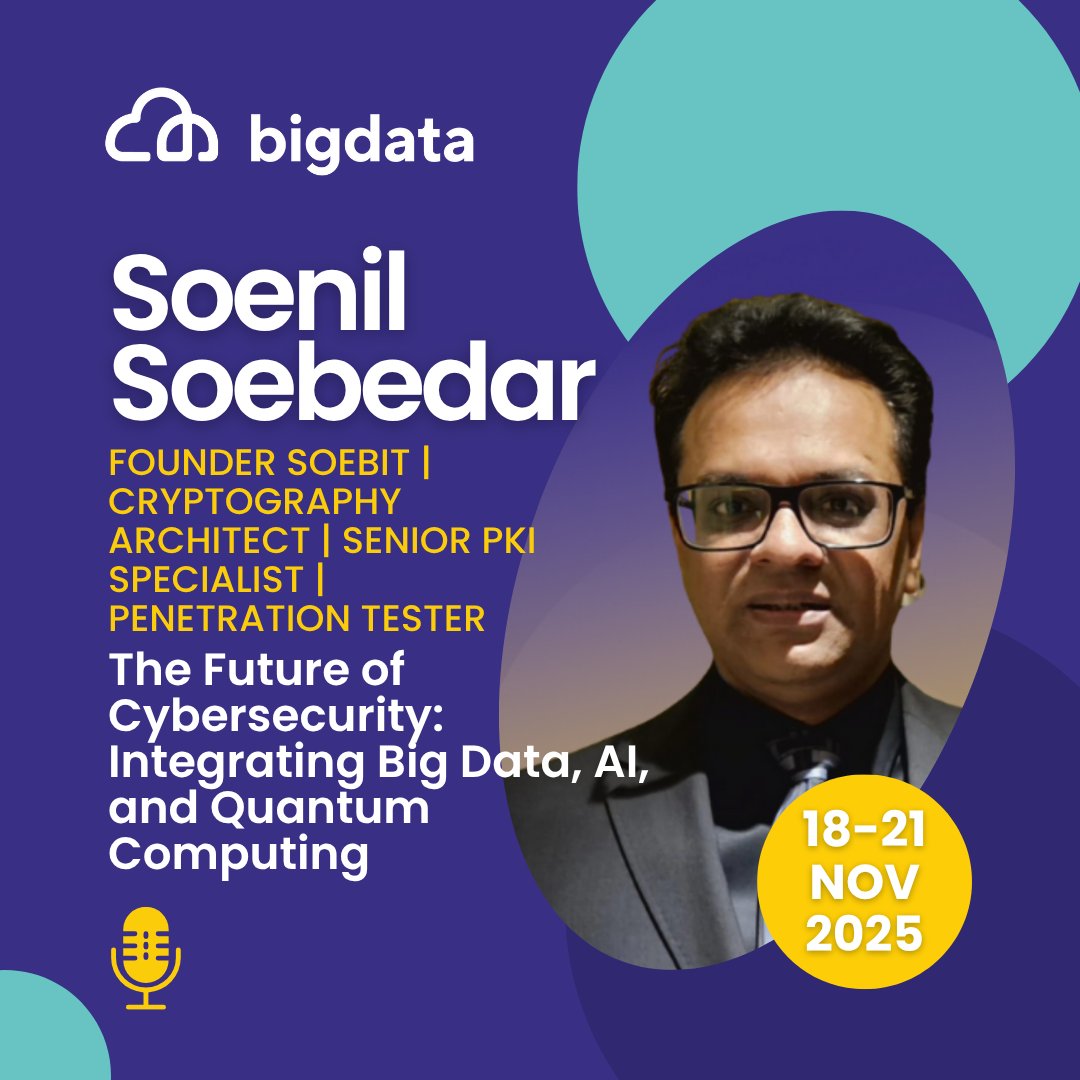 BigDataConfEU's tweet image. Meet Soenil Soebedar: 32+ years in IT &amp;amp; cybersecurity, 29+ certifications! 🚀

Discover how Big Data Europe 2025, AI, and quantum computing are shaping the future of cybersecurity. 

Reserve your seat now 👉 bigdataconference.eu