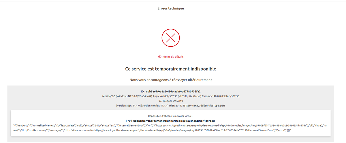 La <a href="/Caisse_Epargne/">Caisse d'Epargne</a> c'est la seule banque où tu peux pas checker ton compte sur ton navigateur par défault hallucinant d'erreurs sur Chrome ... Au moins une fois par semaine