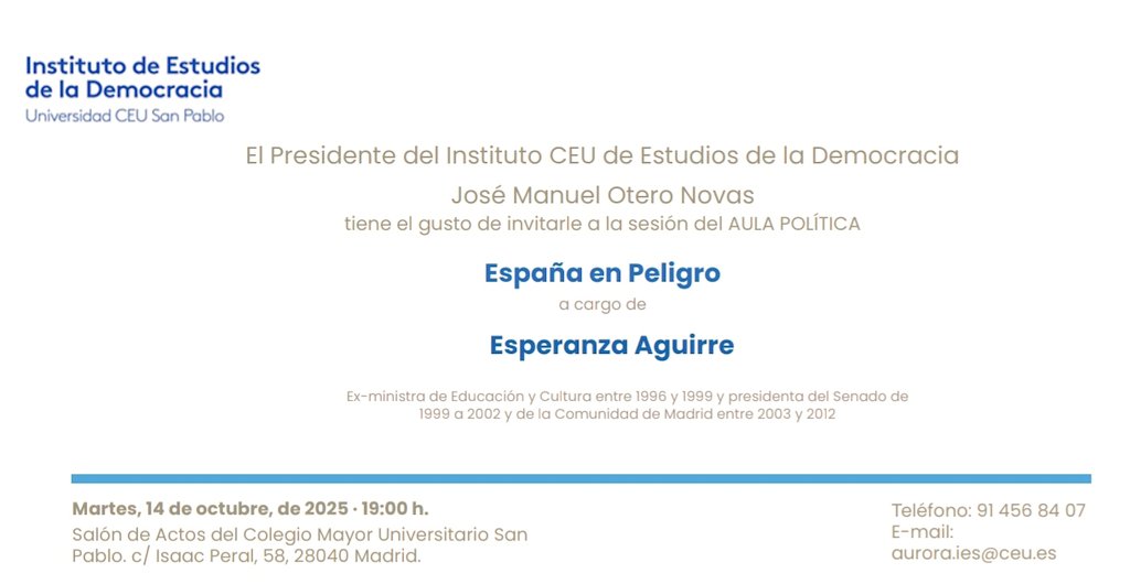 Instituto Democracia CEU tweet media