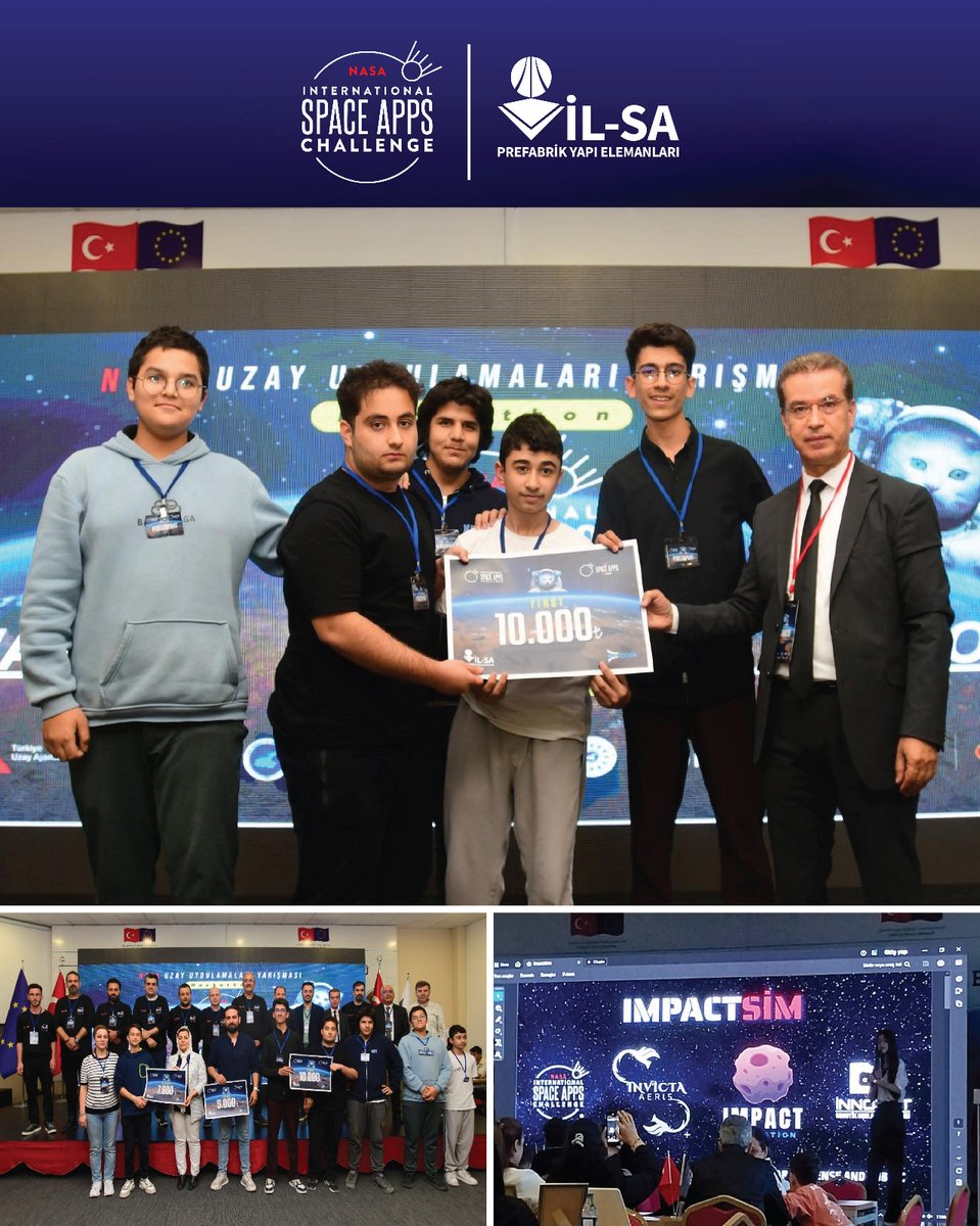 🌠 Geleceği inşa eden fikirlerin yanında olmaktan gurur duyuyoruz!
Van’da düzenlenen NASA Uzay Uygulamaları Yarışması’nda gençlerin yenilikçi projelerine destek vererek, bilimin ve teknolojinin gücüne ortak olduk. 🚀

İLSA Prefabrik olarak; sadece yapılar değil, geleceğe uzanan