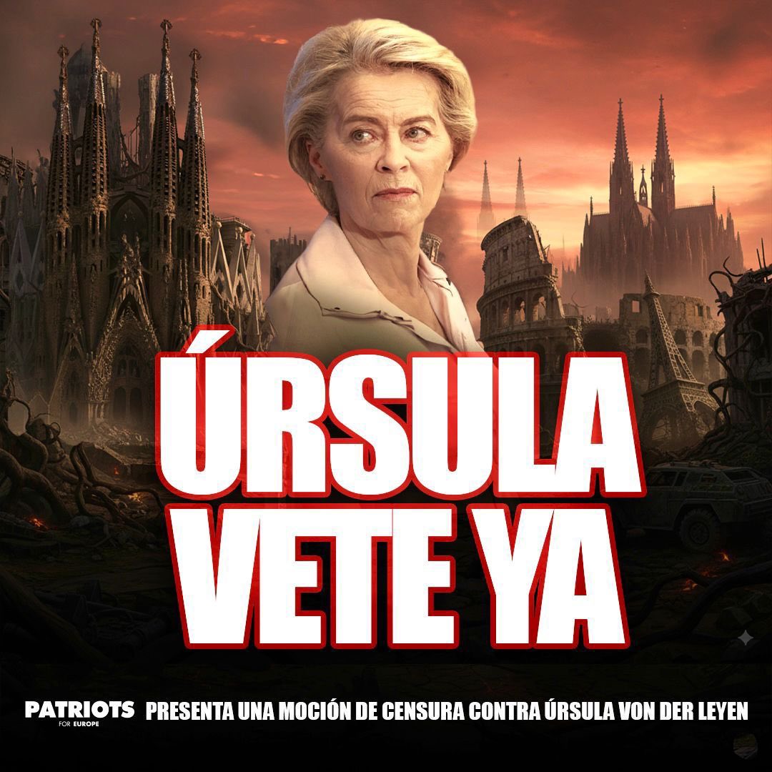 URSULA VATTENE !
Se cade <a href="/vonderleyen/">Ursula von der Leyen</a> CADE L'AGENDA GLOBALISTA PEDO-SATANISTA 2030 CHE LA HANNO MESSA LÌ E PER CIÒ RESISTE ANCORA,MA I PATRIOTI EUROPEI LA METTERANNO ALLA PORTA!
Alicia Erazo. 
Commissario Internazionale dei Diritti Umani CIDHU per Europa,Asia e Oceania.