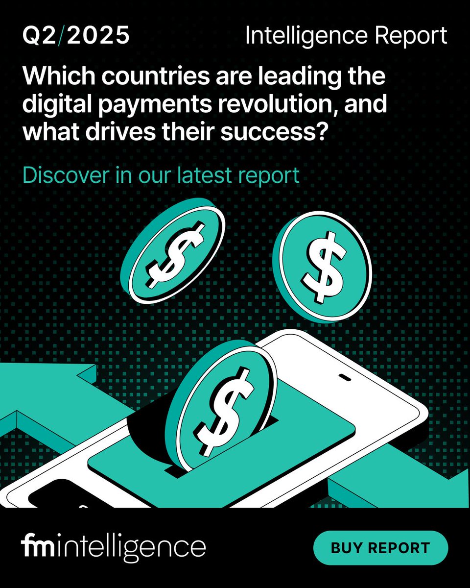 financemagnates's tweet image. 📊 Our QIR dives into emerging markets & digital payments: top countries, banking priorities, and the 10 leading Google Play wallets by adoption & performance.
👉 Get the full report: bit.ly/4mOieBV
#DigitalPayments #Fintech #EmergingMarkets #Q22025
