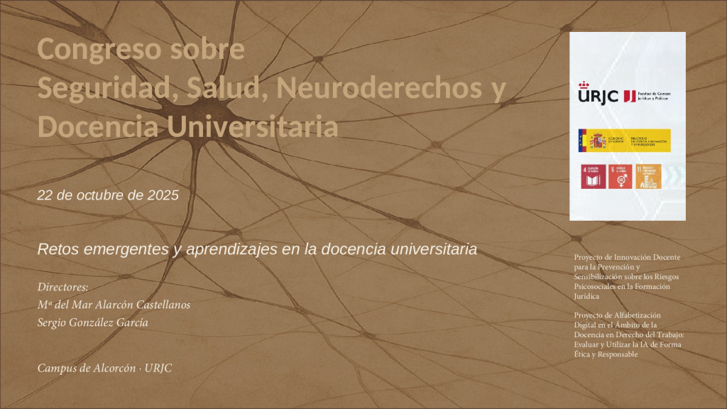 Congreso sobre Seguridad, Salud, Neuroderechos y Docencia Universitaria sesst.org/congreso-sobre…