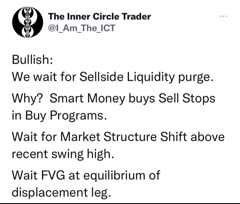 Mr1CT's tweet image. 2022 Smart money concept ♾️

Simplified by @I_Am_The_ICT

Join Tele: t.me/+GLqWK9GDc_1lM…