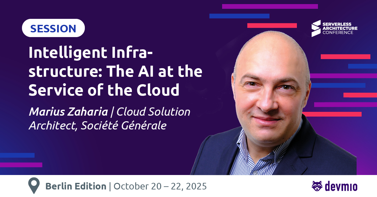serverlesscon's tweet image. ☁️ Intelligent Infrastructure: AI at the Service of the Cloud
Join Marius Zaharia at #SACBerlin to see how AI, AIOps & autonomous agents boost cloud reliability, performance & security.
📅 Oct 22 | 11:30–12:15
🔗 serverless-architecture.io/serverless-arc…
#Serverless #CloudComputing #AIOps