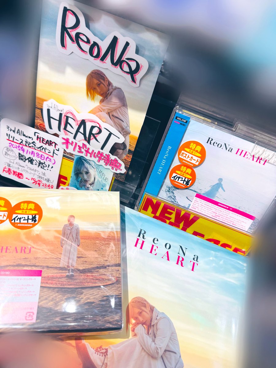 ReoNa】 3rd ALBUM『HEART』 入荷しました⋆*❤︎ 前作『HUMAN』から2