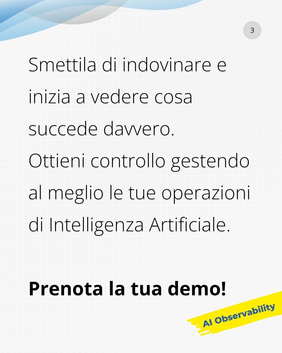 Radicalbit (@weareradicalbit) on Twitter photo Hai difficoltà a capire cosa fanno i tuoi modelli di IA?
Le funzionalità di AI Observability di Radicalbit ti aiutano risolvere problemi come il Data Drift e a garantire l'affidabilità dei tuoi modelli. Prenota subito una demo 👉 radicalbit.ai/book-a-demo/ Hai difficoltà a capire cosa fanno i tuoi modelli di IA?
Le funzionalità di AI Observability di Radicalbit ti aiutano risolvere problemi come il Data Drift e a garantire l'affidabilità dei tuoi modelli. Prenota subito una demo 👉 radicalbit.ai/book-a-demo/
