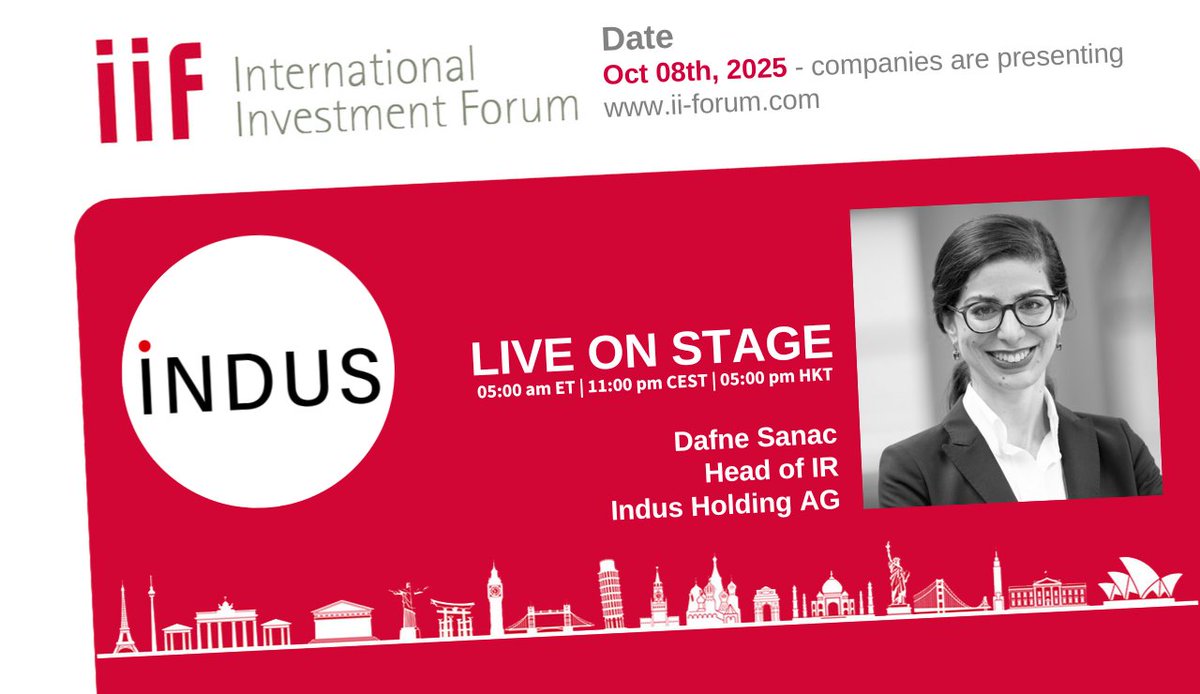 4investors's tweet image. Bald geht es los! Das 16. International Investment Forum (IIF) am 8.10. ab 9.55 Uhr mit diversen interessanten Vertretern aus Deutschland und Europa, darunter u.a. #Indus, #NetDigital, #Rational und #Verve - ii-forum.com/timetable-16-i… #iiforum #aktien